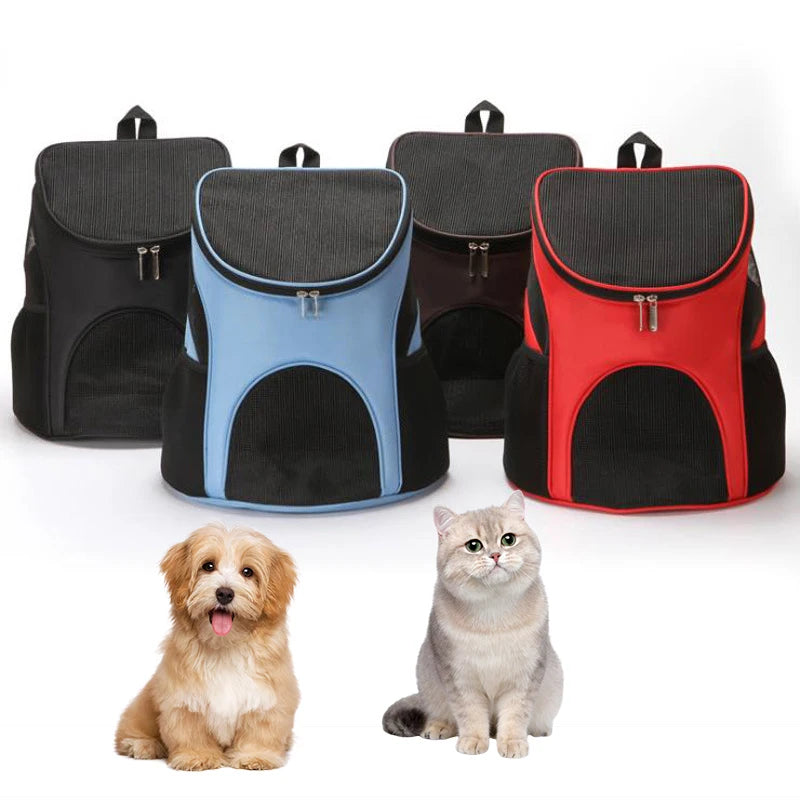 Poldable Pets Carrier Backpack Double Shoulder Mesh Travel Bag Pet Dog Carrier Double Shoulder Portable Pets Carrierr Bag